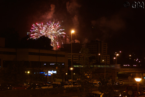 Foto: Fuegos artificiales en la ciudad