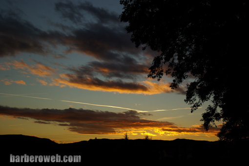 Foto: Atardecer naranja