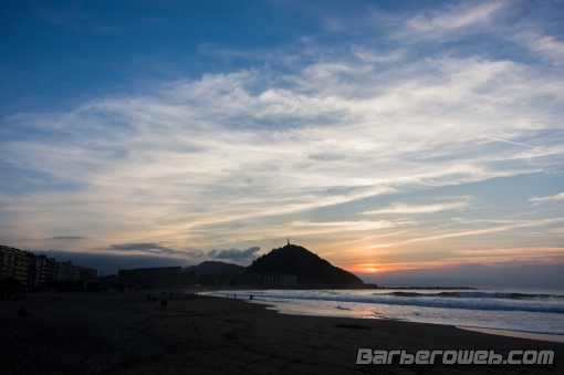 Foto: Atardecer en la Zurriola