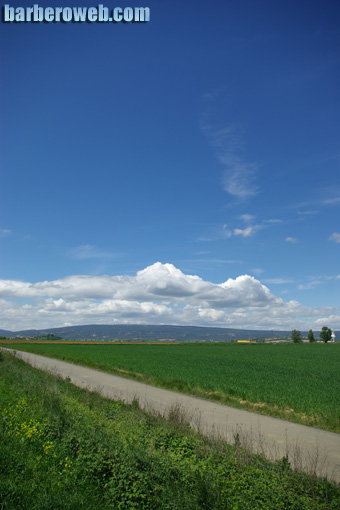 Foto: Campo y nubes