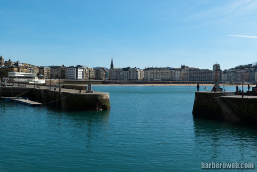 Foto: La Concha desde el puerto de San Sebastián