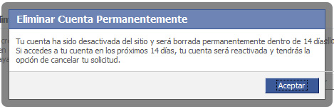 Paso 3 eliminar cuenta facebook